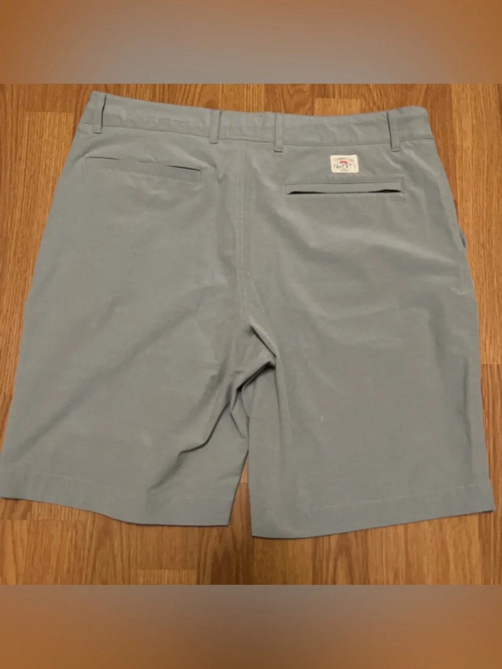 Faherty Men's Slate Gray Hybrid Shorts